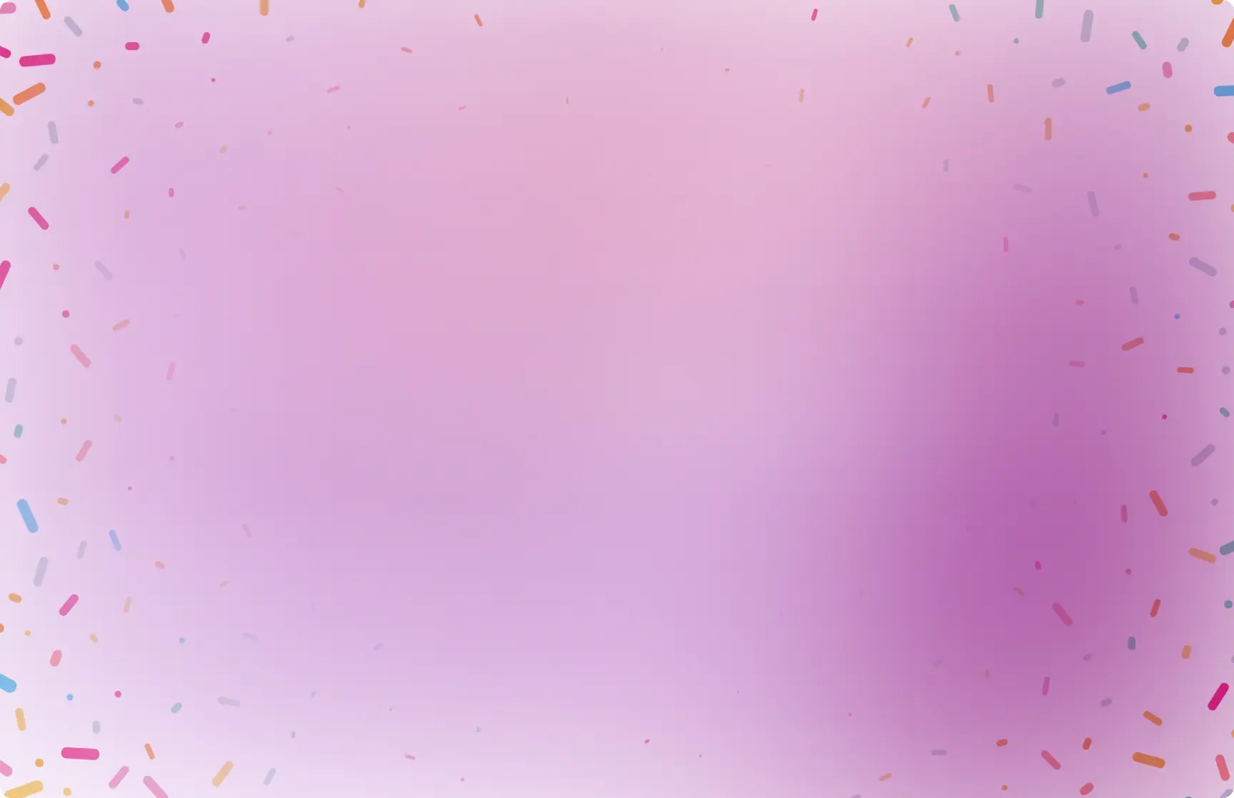 Imagine con gradiente di colore e coriandoli